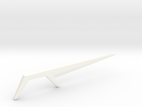 Blackstar Sword in White Processed Versatile Plastic