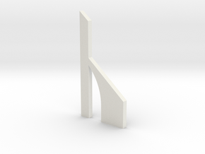 shkr059 - Teil 59 Stützmauerpfeiler breit durchbro in White Natural Versatile Plastic