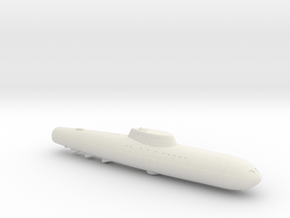 3788 Scale Frax Submarine Destroyer MGL in White Natural Versatile Plastic