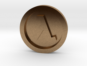 Half Life ® Token: Classic in Natural Brass