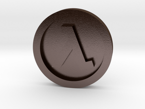 Half Life ® Token: Classic in Polished Bronze Steel