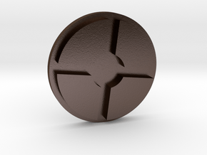 TF2 ® Token: Mercenary (round) in Polished Bronze Steel