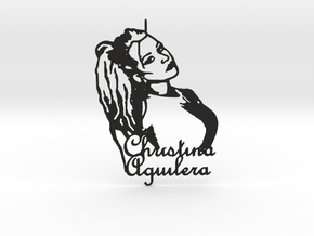 Christina Aguilera Pendant - Exclusive Jewellery in Black Natural Versatile Plastic