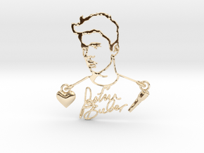 Justin Bieber Fan Pendant in 14K Yellow Gold