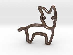 Democrat's Donkey Symbol in Polished Bronze Steel