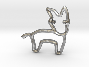 Democrat's Donkey Symbol in Natural Silver