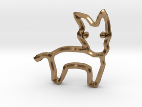 Democrat's Donkey Symbol in Natural Brass