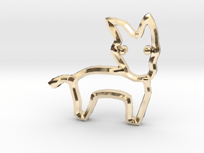 Democrat's Donkey Symbol in 14k Gold Plated Brass