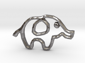 Republican's Elephant Symbol in Polished Nickel Steel