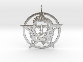 Che Guevara Pendant in Natural Silver