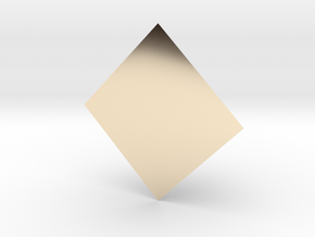 FiddlePyramid in 14k Gold Plated Brass: Extra Small