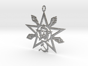 Che Guevara Pendant (2) in Natural Silver