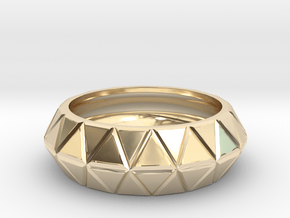Tri Loop Ring in 14k Gold Plated Brass: 10.25 / 62.125