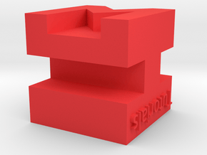 MH Tutorials 3D Logo in Red Processed Versatile Plastic: Medium