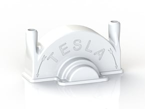 Tesla Turbine Top Casing  in White Natural Versatile Plastic