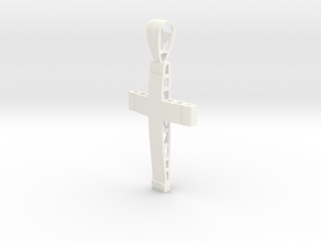 Christian cross in White Processed Versatile Plastic