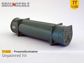 Pressmüllcontainer (TT 1:120) in Smooth Fine Detail Plastic