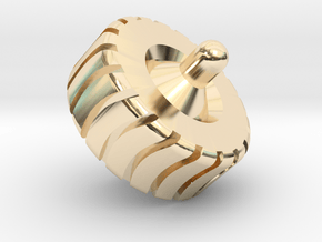 1cm spinner in 14k Gold Plated Brass