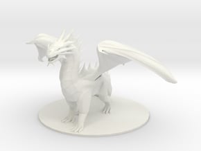 Dragon in White Natural Versatile Plastic