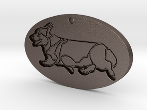 Sidegait Engraved (with hole) in Polished Bronzed Silver Steel
