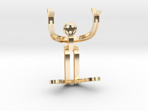 H-beam Man in 14k Gold Plated Brass
