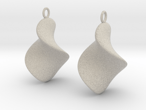 Chips earrings in Natural Sandstone