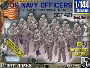 1/144 USN Officers Kapok Set421 in Tan Fine Detail Plastic