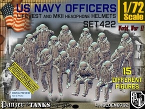 1/72 USN Officers Kapok Set422 in Tan Fine Detail Plastic