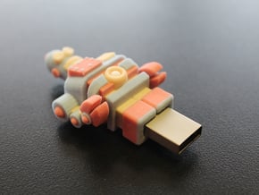 USB Robot in Full Color Sandstone