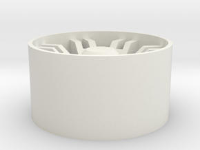 Gauntlet Wheel in White Natural Versatile Plastic: 1:25