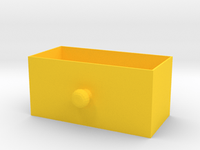 box for elecrical components 2 in Yellow Processed Versatile Plastic