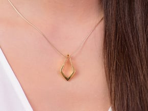 HIDDEN HEART Lucent, pendant. Pure Elegance. in 18K Gold Plated