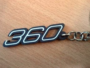 KEYCHAIN 360 in Matte Black Steel