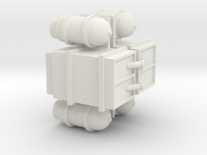 NS 2200 feul tank. Scale 0 (1:45) in White Natural Versatile Plastic