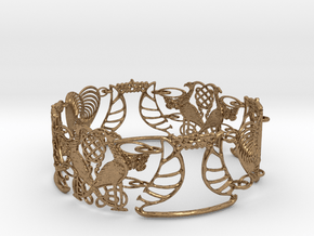 Art NOUVEAU Bracelet - Art Deco - Jugendstil in Natural Brass (Interlocking Parts)