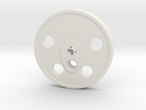 XXL Disc Driver - Blind, Large Counterweight in White Natural Versatile Plastic