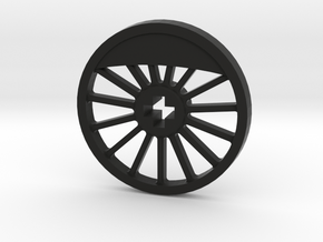 ML Thin Wheel With Counterweight - Blind in Black Natural Versatile Plastic