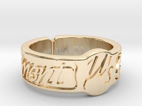 Moment Ring - Love Live in 14k Gold Plated Brass
