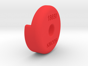18650 to 20700 adapter in Red Processed Versatile Plastic