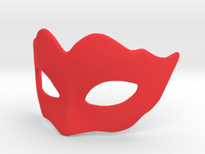 Miniature Mask in Red Processed Versatile Plastic