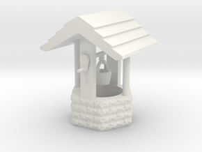 Wishing Well Base Block01 'O' 48:1 Scale in White Natural Versatile Plastic