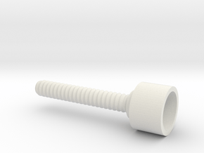 SPC outer threaded screw in White Premium Versatile Plastic