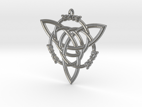 Celtic Pendant "Aisling"  (ASH-ling) in Natural Silver