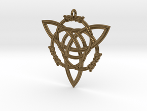 Celtic Pendant "Aisling"  (ASH-ling) in Natural Bronze
