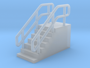 N Scale Loading Dock Stairs 8.4 in Tan Fine Detail Plastic