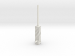 Building Side Brick Exhaust Stack HO Scale in White Natural Versatile Plastic