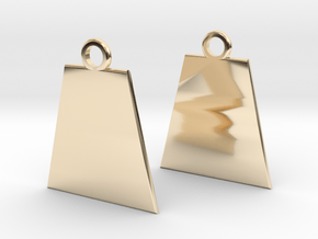 Basis earrings in 14k Gold Plated Brass