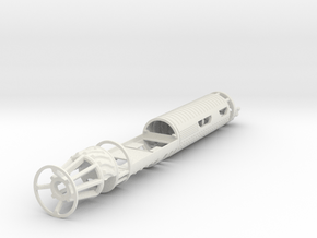 KR-S Clan Hilts - Kit Fisto - CF Chassis in White Natural Versatile Plastic