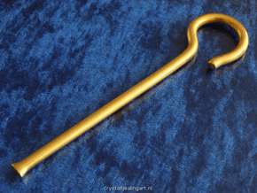 Egyptian Heqa Sceptre in Polished Gold Steel