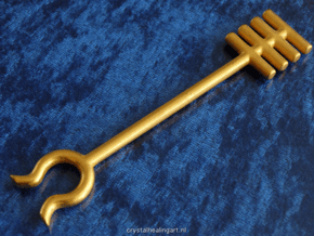 Djed Omega Staff in Polished Gold Steel